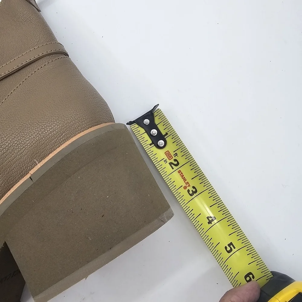 Vince Camuto Keltana Leather Combat Boots Brown Size 9 - Picture 11 of 11